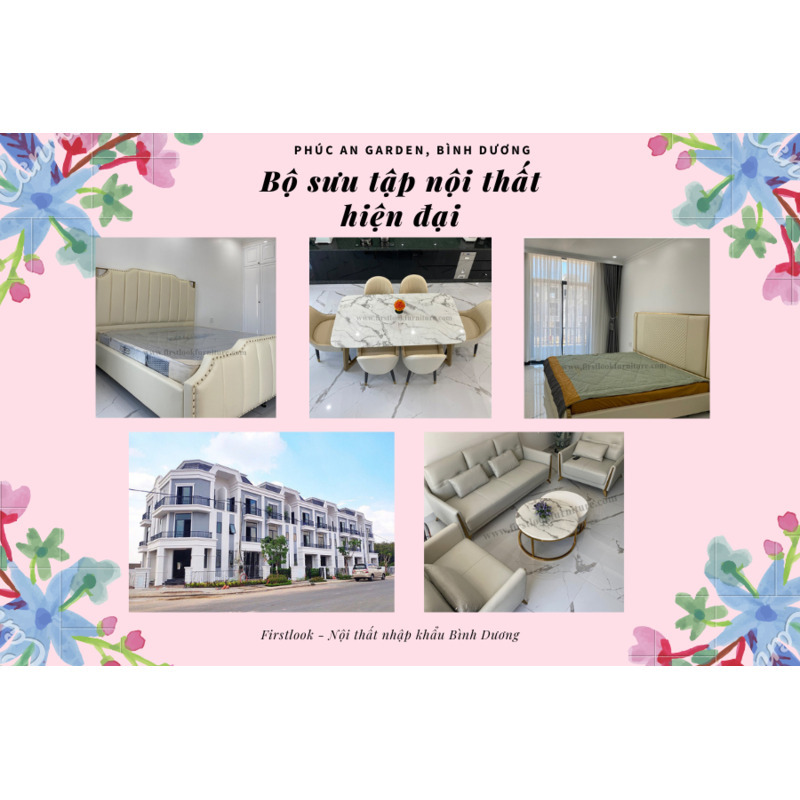 BỘ SƯU TẬP NỘI THẤT HIỆN ĐẠI (GIƯỜNG, SOFA, VÀ BÀN ĂN) TẠI PHÚC AN GARDEN BÌNH DƯƠNG