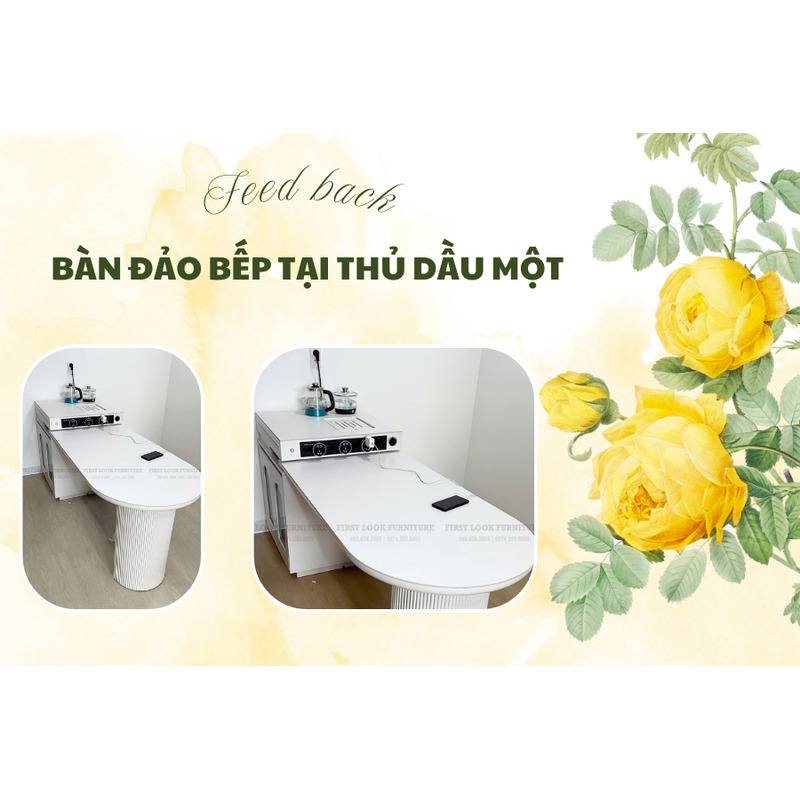 FEEDBACK | BÀN ĐẢO BẾP HIỆN ĐẠI TẠI THỦ DẦU MỘT