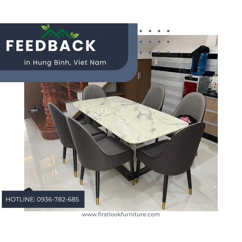 FEEDBACK BỘ BÀN GHẾ ĂN HIỆN ĐẠI Ở HƯNG BÌNH