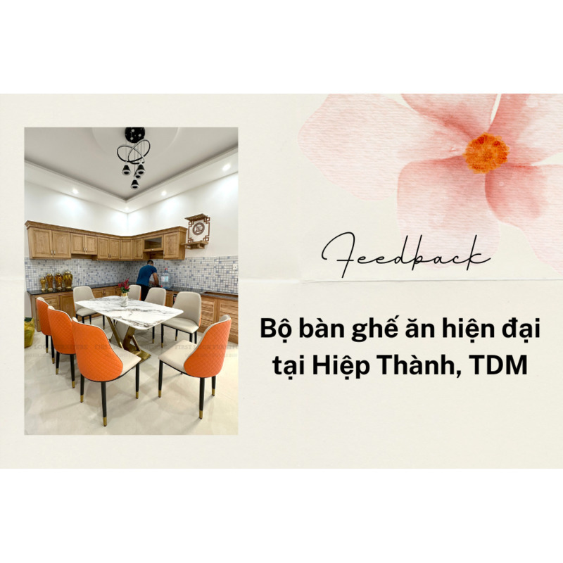 FEEDBACK | BỘ BÀN GHẾ ĂN HIỆN ĐẠI TẠI HIỆP THÀNH