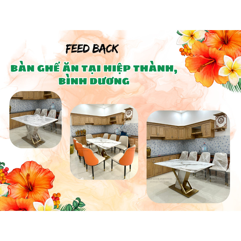 FEEDBACK | BỘ BÀN GHẾ ĂN HIỆN ĐẠI TẠI HIỆP THÀNH, BÌNH DƯƠNG