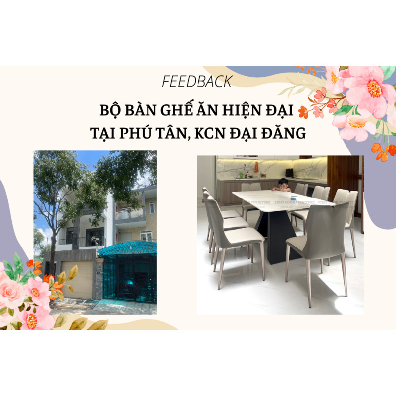 FEEDBACK | BỘ BÀN GHẾ ĂN HIỆN ĐẠI TẠI PHÚ TÂN