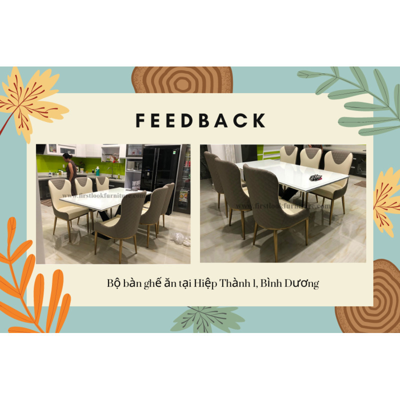 FEEDBACK | BỘ GHẾ ĂN NHẬP KHẨU - 6 GHẾ , CÔNG TRÌNH TẠI HIỆP THÀNH 1, BÌNH DƯƠNG