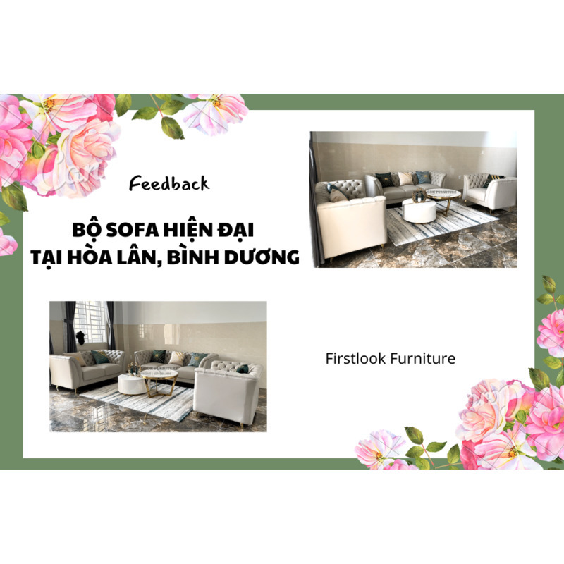 FEEDBACK | BỘ SOFA HIỆN ĐẠI PHONG CÁCH CHÂU Á TẠI HÒA LÂN, BÌNH DƯƠNG