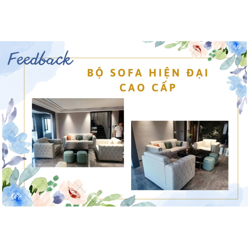 FEEDBACK | BỘ SOFA HIỆN ĐẠI TẠI NHÀ KHÁCH