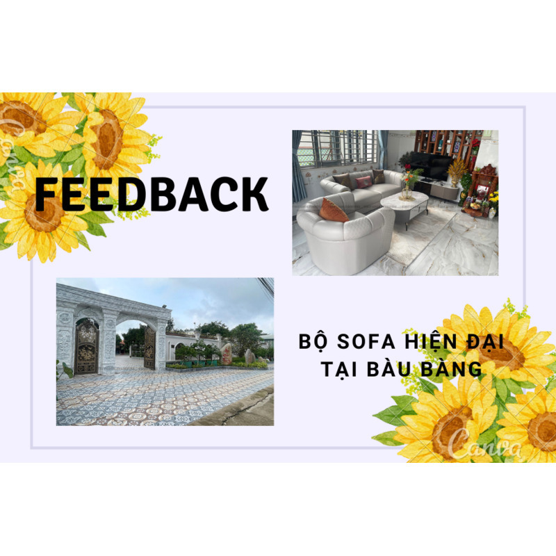 FEEDBACK | BỘ SOFA HIỆN ĐẠI VERSACE TẠI BÀU BÀNG