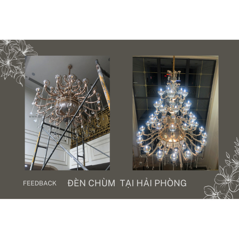 FEEDBACK | CHANDELIER FROM A CUSTOMER IN HAI PHONG CITY