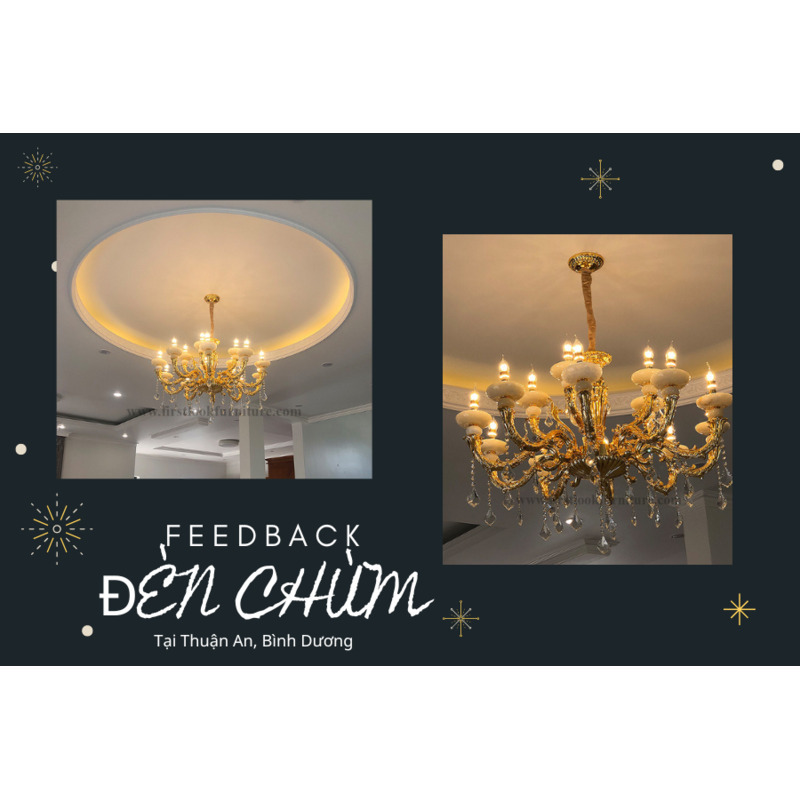 FEEDBACK CHANDELIER FROM A CUSTOMER IN THUAN AN, BINH DUONG