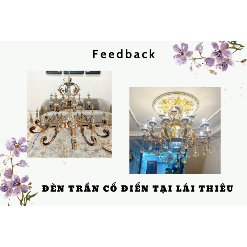 FEEDBACK | CLASSICAL CHANDELIER IN LAI THIEU, THUAN AN