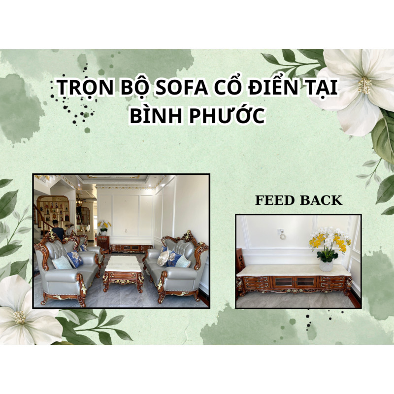FEEDBACK | CLASSICAL SOFA SET IN BINH PHUOC