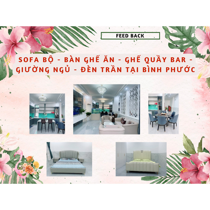 FEEDBACK | COMBO SOFA - DINING SET - BED AND CHANDELIER IN BINH PHUOC