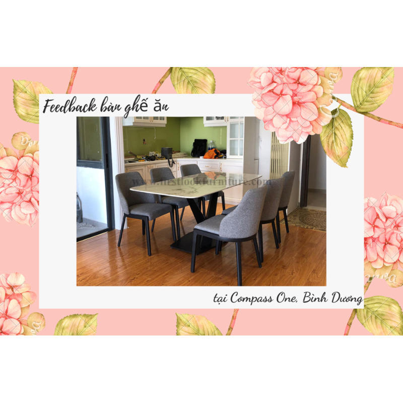 FEEDBACK | DINING TABLE WITH WHITE MARBLE SURFACE AT COMPASS ONE LUX-APARTMENT, BD