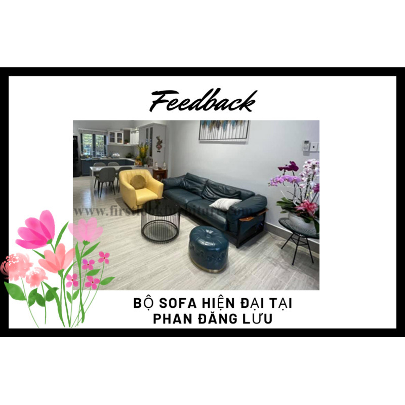 FEEDBACK | KHÔNG GIAN PHÒNG KHÁCH CÙNG VỚI BỘ SOFA HIỆN ĐẠI TẠI PHAN ĐĂNG LƯU, BÌNH DƯƠNG