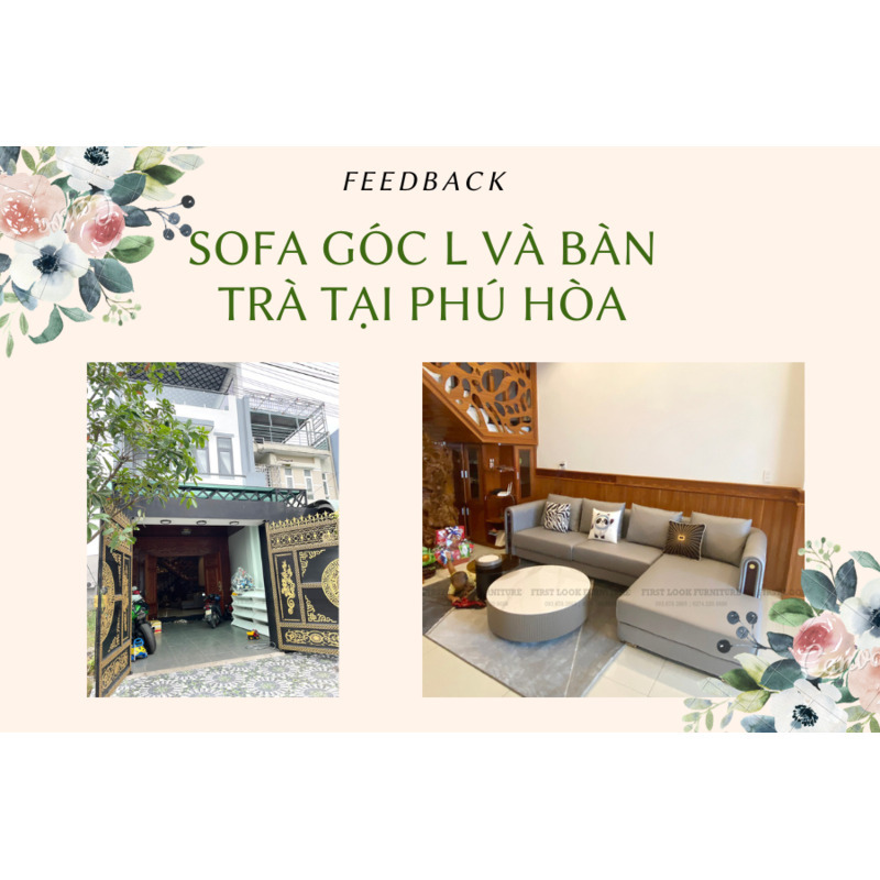 FEEDBACK | L CORNER SOFA AND TEATABLE IN PHU HOA, THU DAU MOT