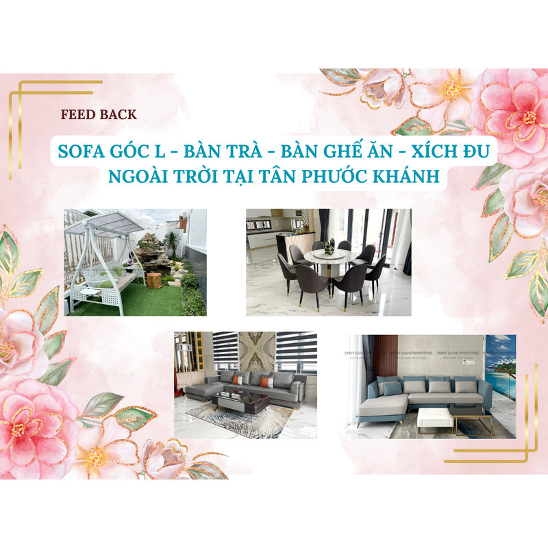 FEEDBACK | L-SHAPED SOFA - DINING TABLE - OUTDOOR SWING AT TAN PHUOC KHANH