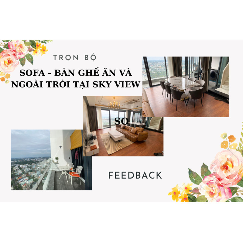 FEEDBACK | LUXURY SOFA SET AND DINING SET IN C-SKY VIEW