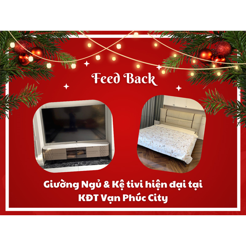 FEEDBACK | MODERN BED AND TV SHELF IN HO CHI MINH