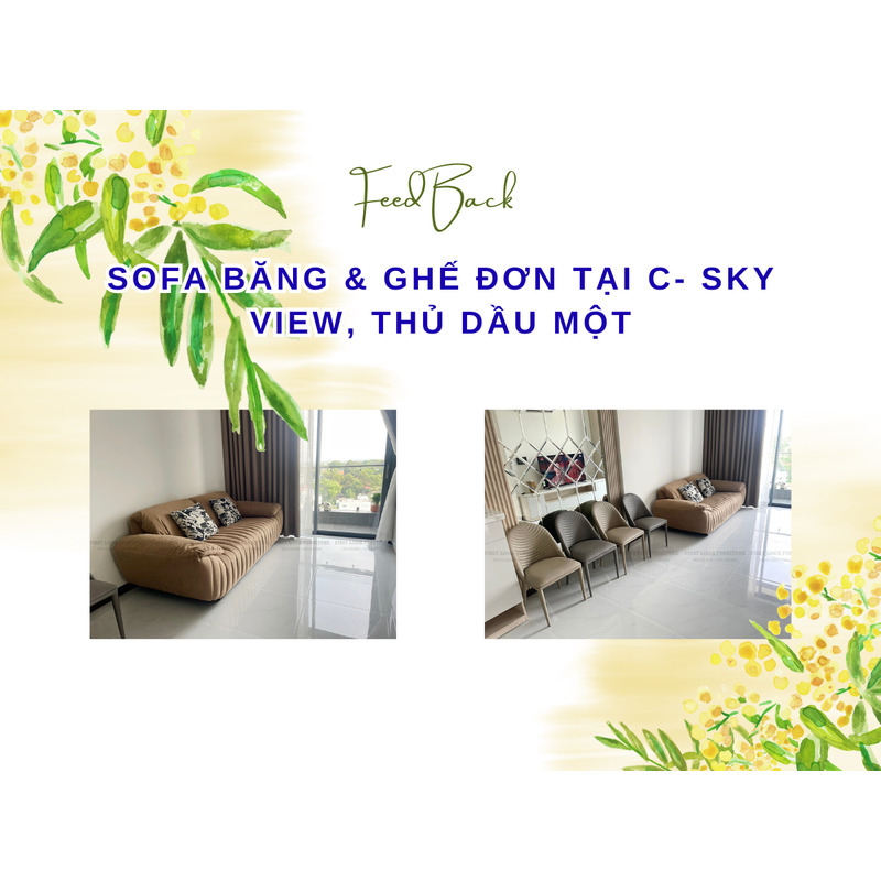 FEEDBACK | MODERN TAPE SOFA & DINING CHAIR IN THU DAU MOT