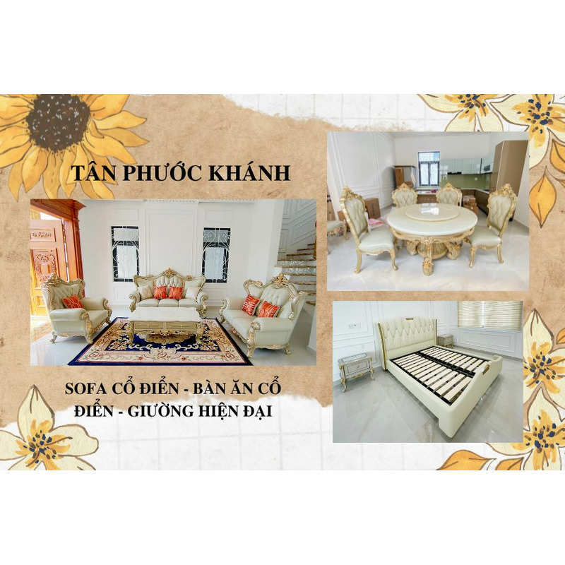 FEEDBACK | NEOCLASSICAL BED AND SOFA - DINING SET IN TAN PHUOC KHANH