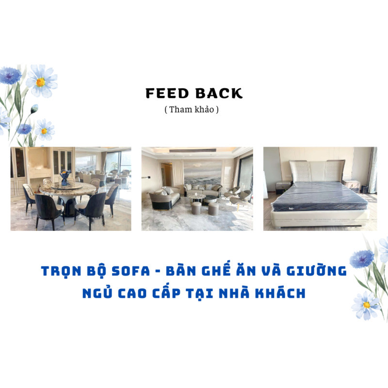 FEEDBACK | SOFA - DINING TABLE SET AND BED