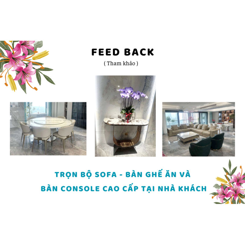 FEEDBACK | SOFA - DINING TABLE SET - CONSOLE TAB