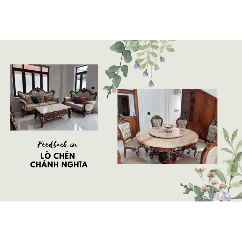 FEEDBACK SOFA - TEATABLE AND DINING SET IN LO CHEN, CHANH NGHIA